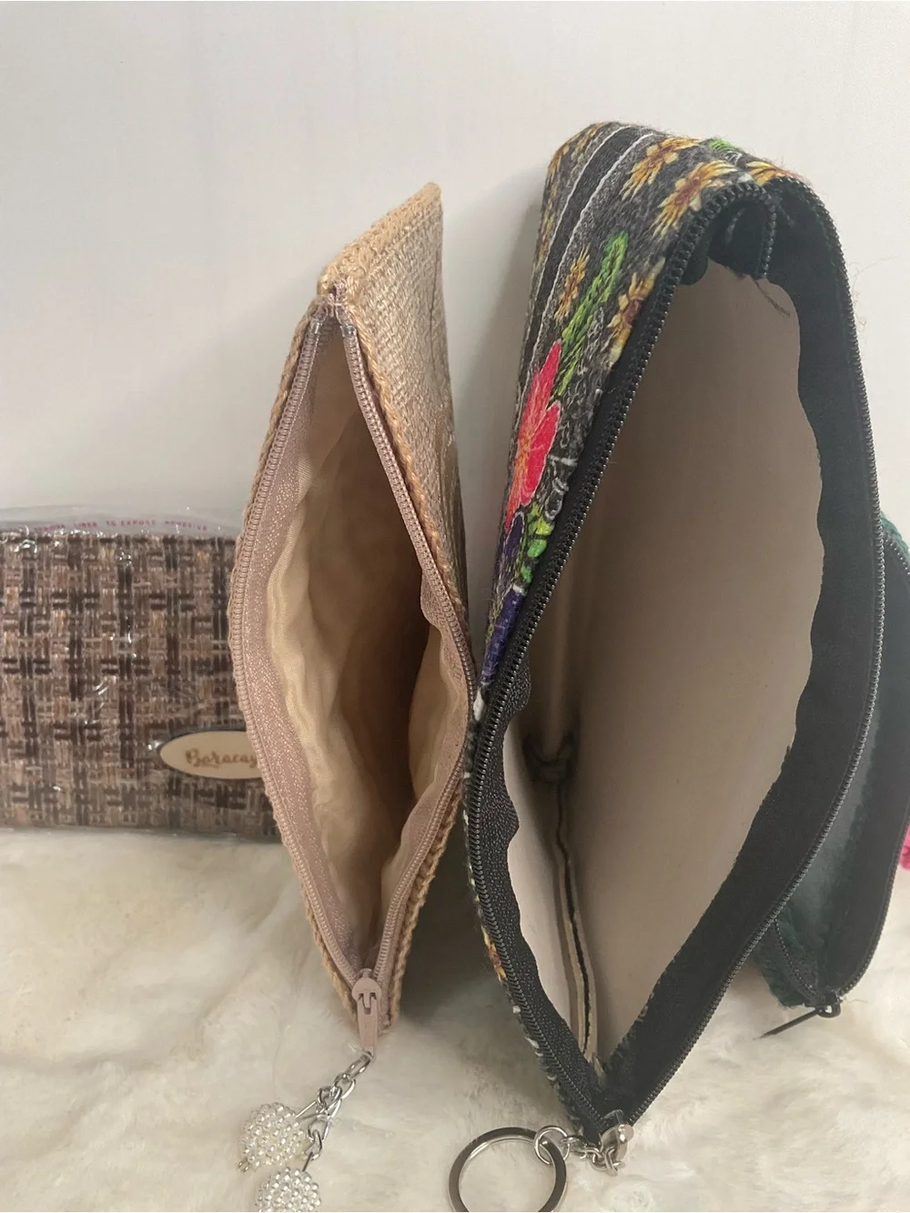4-Piece Travel Cosmetic & Coin Pouch Set – Malaysia Souvenir, Boracay Wallet
